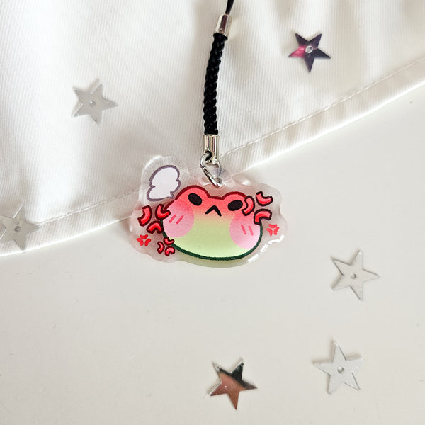Frog Emotes Phone Charm