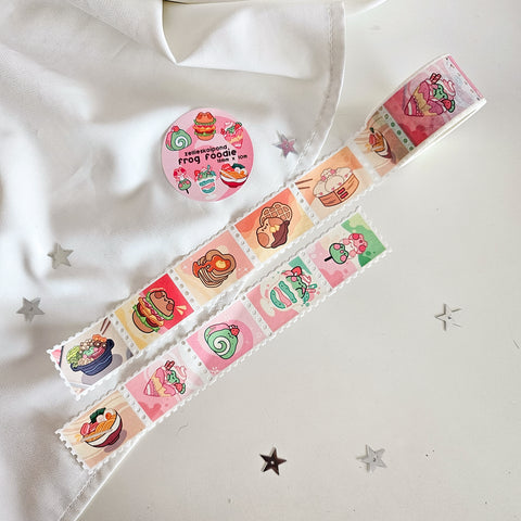 frog foodie stamp washi tape