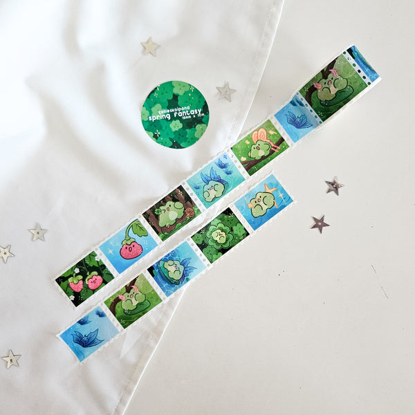 spring fantasy stamp washi tape