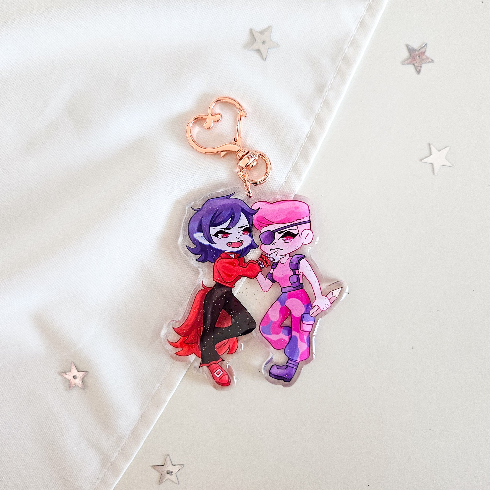 alternate bubbline acrylic charm