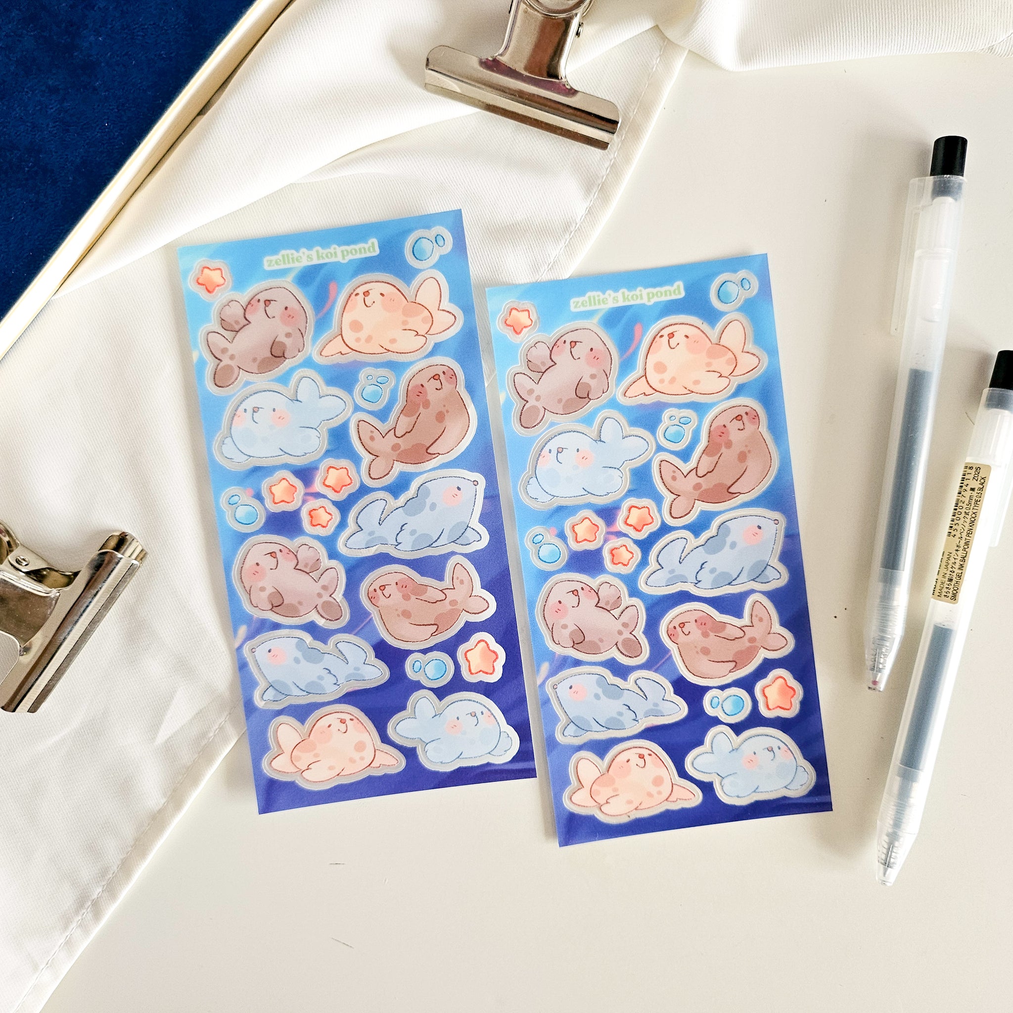 seal clear sticker sheet