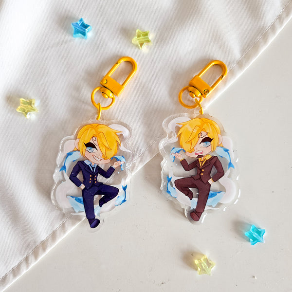 one piece strawhats acrylic charm