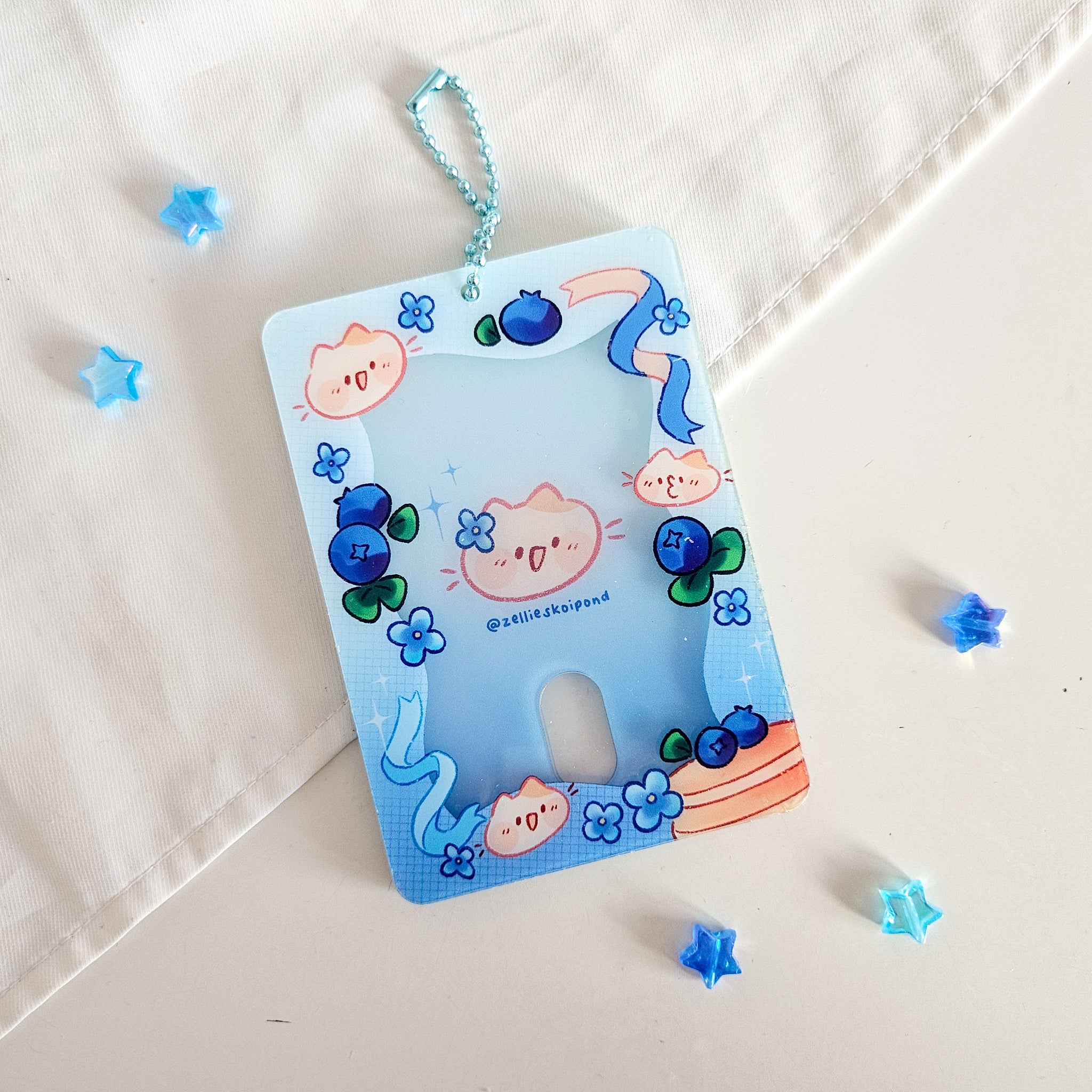 Blueberry Cat Acrylic Photocard Holder