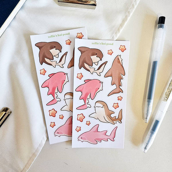 nurse shark vinyl sticker sheet