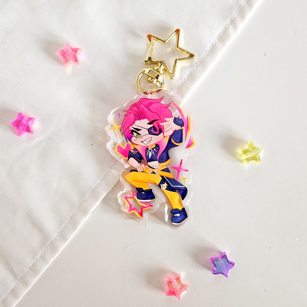 heartsteel acrylic charm