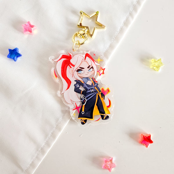 heartsteel acrylic charm