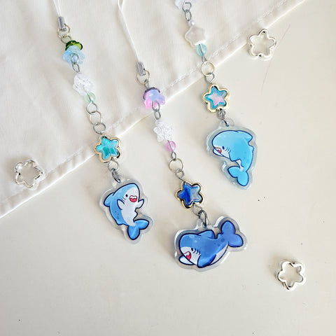 assorted shark beaded phone charm