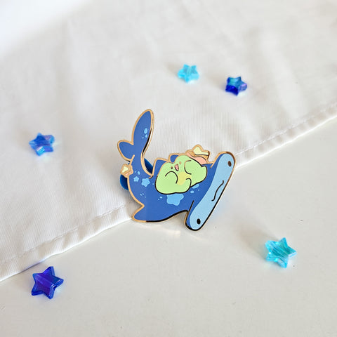 Hammerhead Shark Glitter Enamel Pin