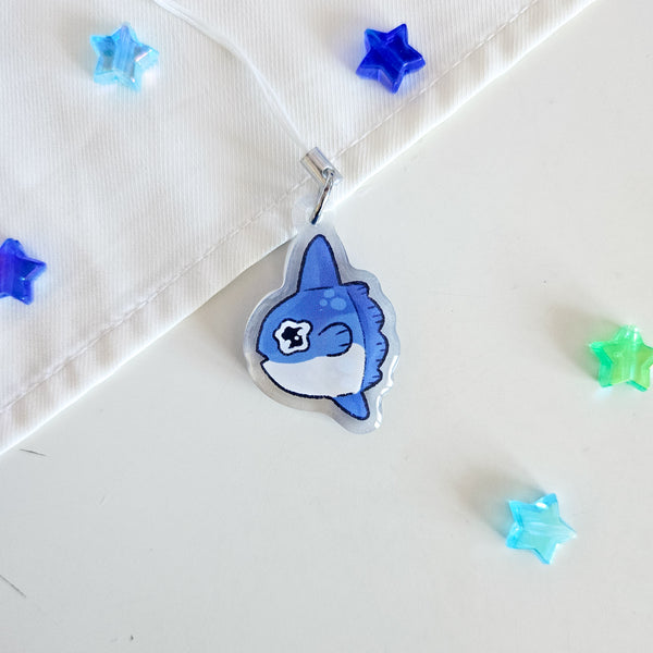 Moon Fish Phone Charm