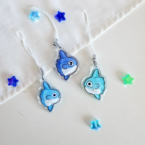 Moon Fish Phone Charm