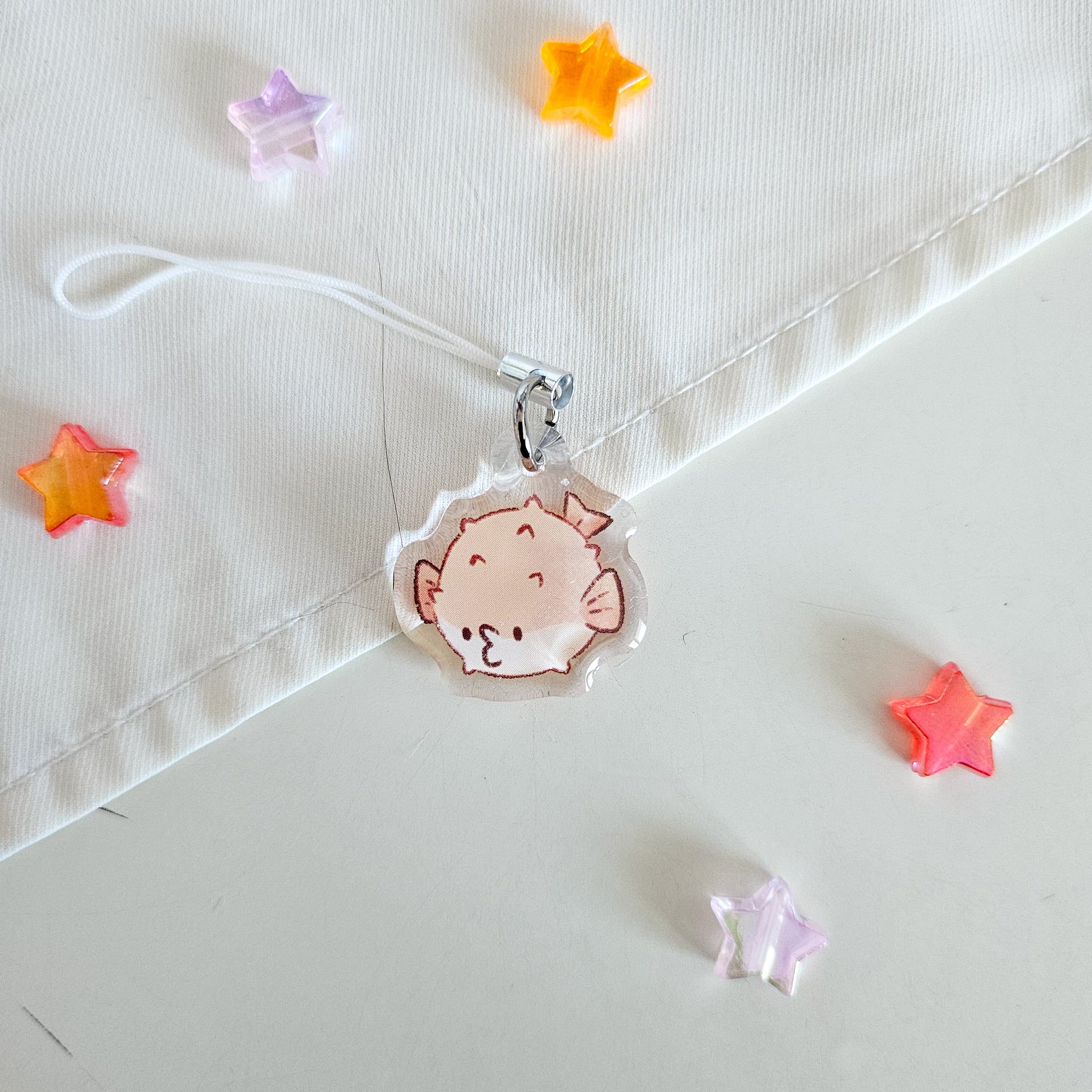 Pufferfish Phone Charm