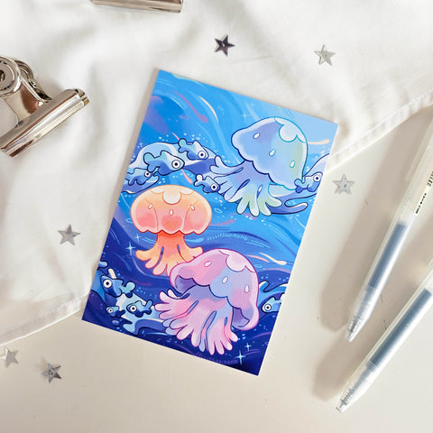 Jellyfish art print