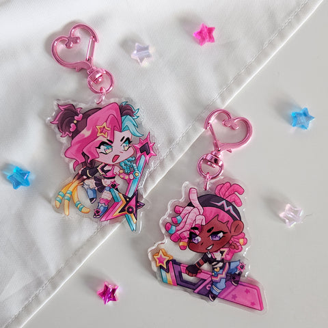 Lovestruck Timebomb LoL acrylic charms