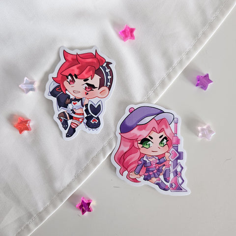 Heartthrob Caitvi LoL vinyl stickers