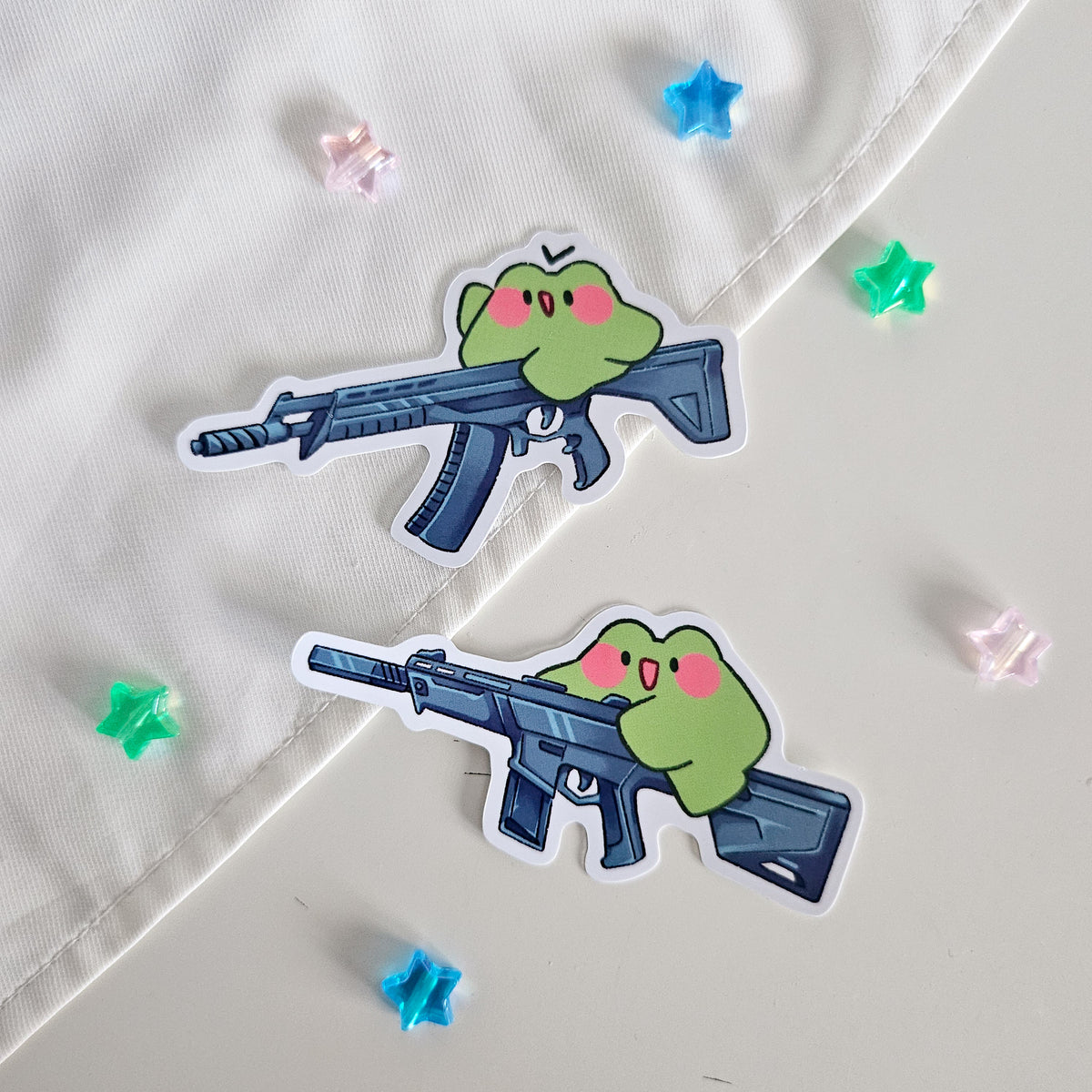 rifle frog nomnoms vinyl sticker – Zellie's Koi Pond