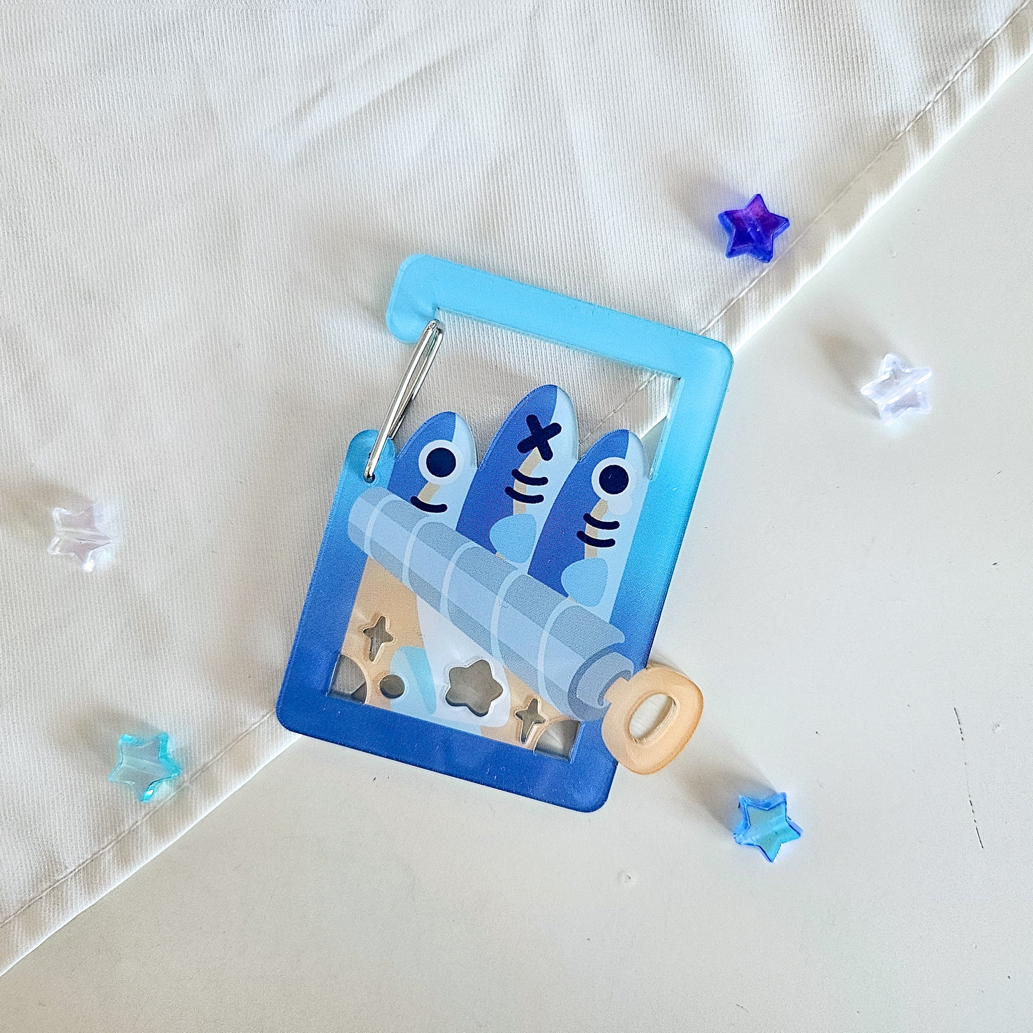 Sardine Can Acrylic Carabiner