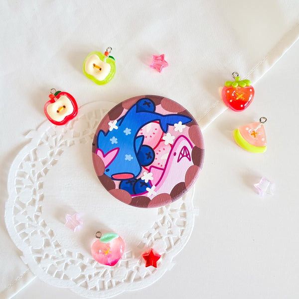 Shark Fruit Tart Ceramic Coasters