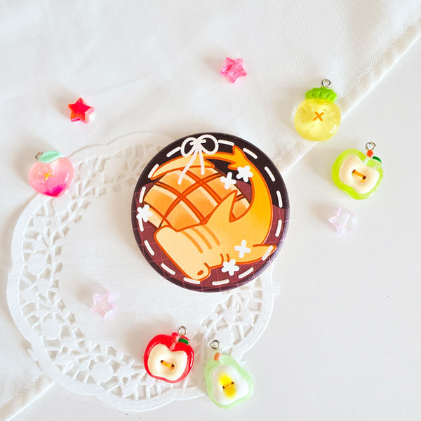 Shark Fruit Tart Ceramic Coasters