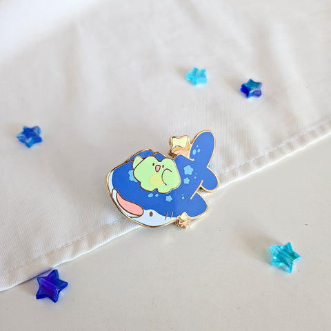 Whale Shark Glitter Enamel Pin