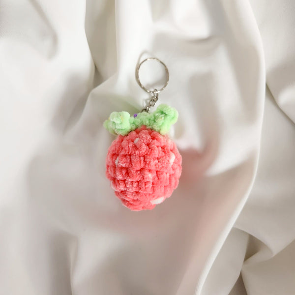 Strawberry Crochet Charm