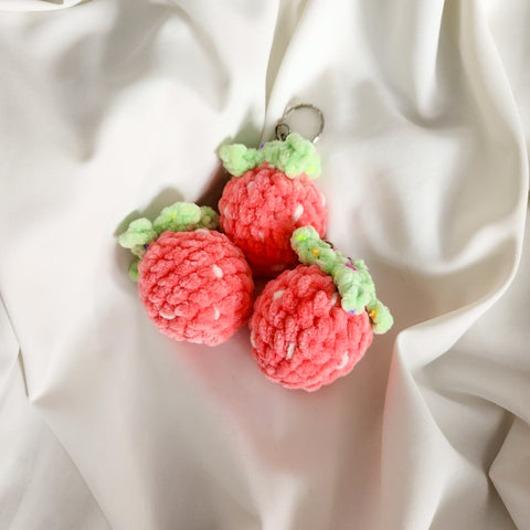 Strawberry Crochet Charm