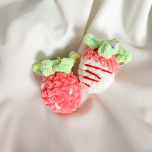 Matching Strawberry Crochet Charm