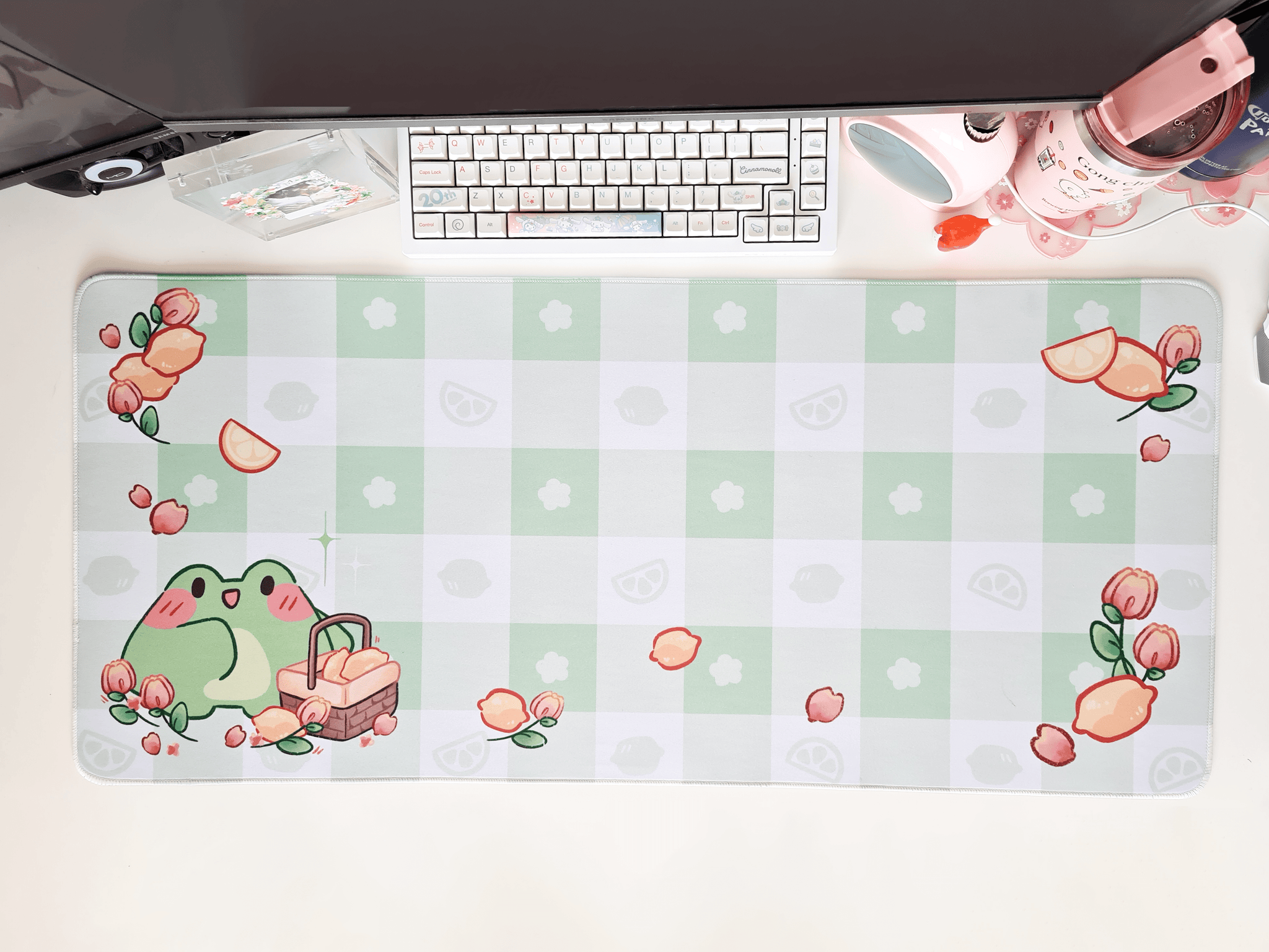 Lemon Picnic Frog Deskmat – Zellie's Koi Pond