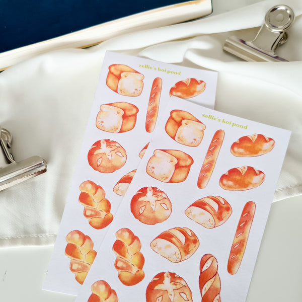 fluffed bread complementary picnic sticker sheet