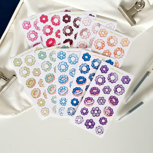 mochi donuts complementary picnic sticker sheet