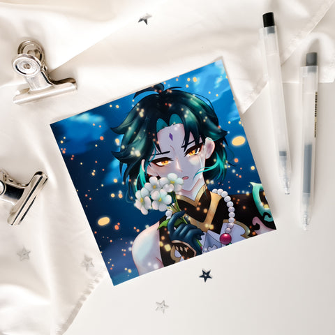 xiao square art print