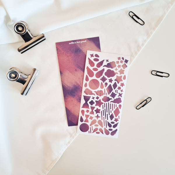 time travel filler deco stickers | crayon colourway